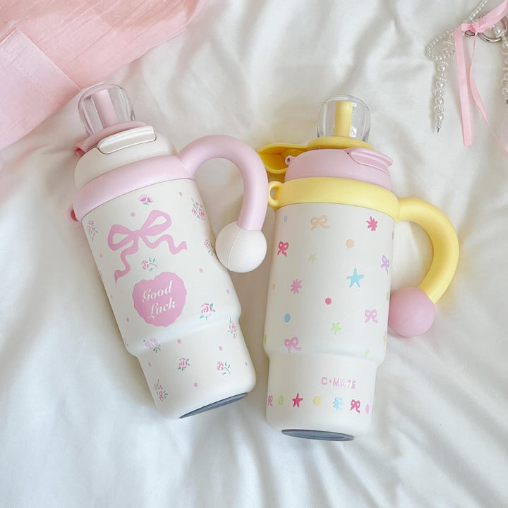 Women Insulated Drinking Bottle with Creative Components Bowlift
