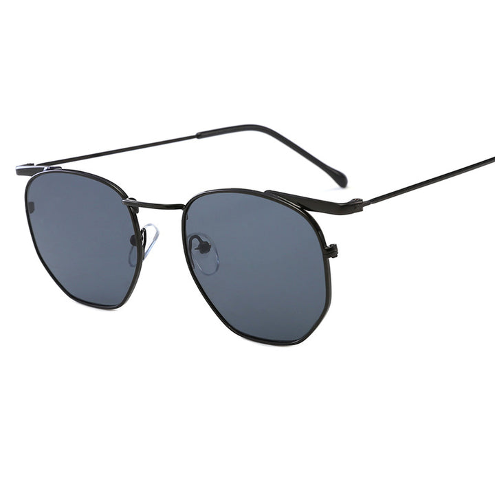 Women's fashionable geometric sunglasses with elegant metal frame Bowlift