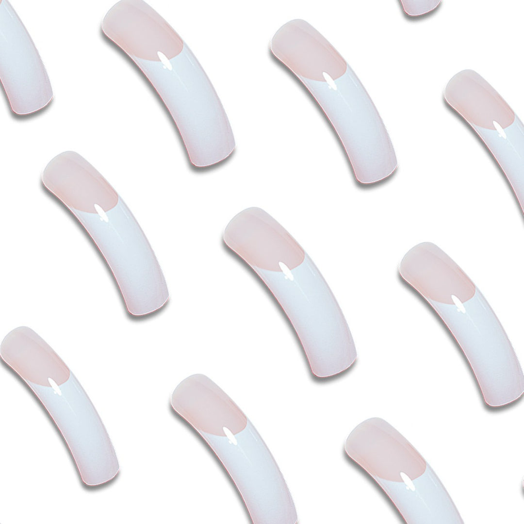 Premium French Tip Press-On Nails Bowlift