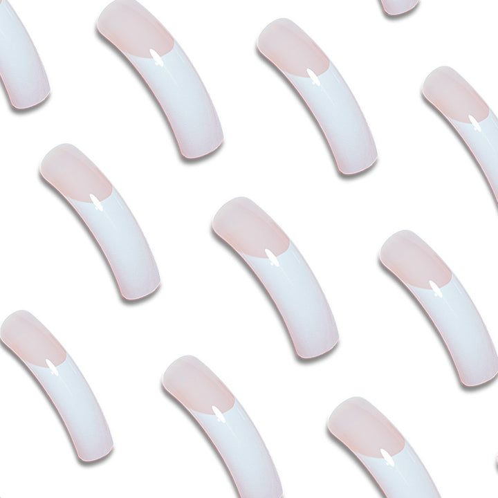 Premium French Tip Press-On Nails Bowlift