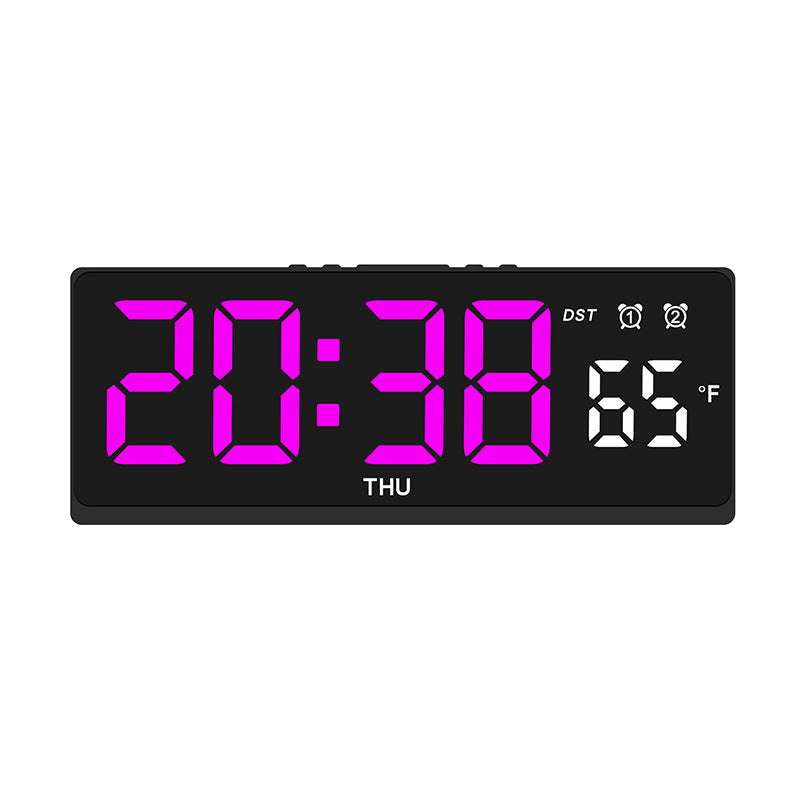 Digital alarm clock with large LED display and weather forecast Bowlift