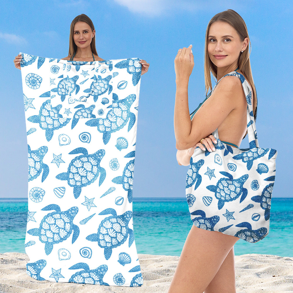 Tote bag with integrated towel Bowlift