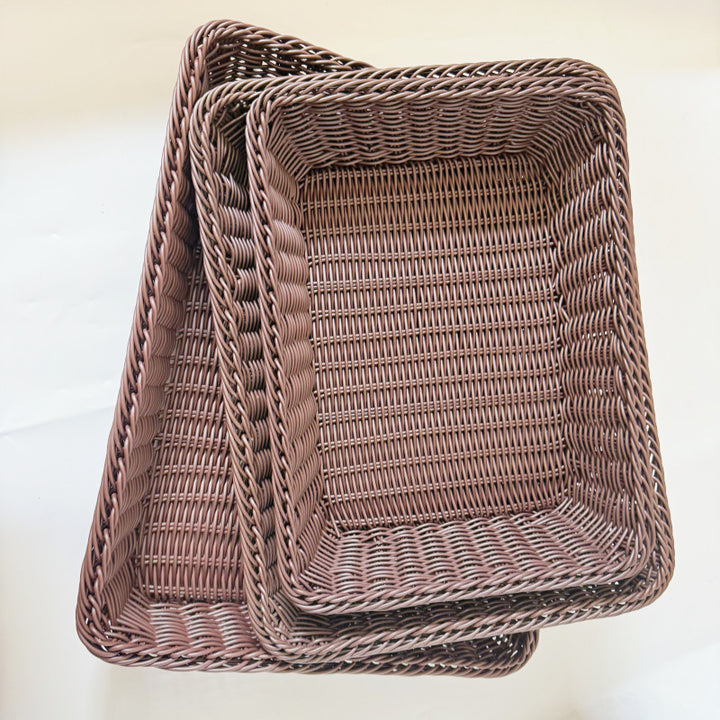 Stackable Woven Storage Tray Bowlift