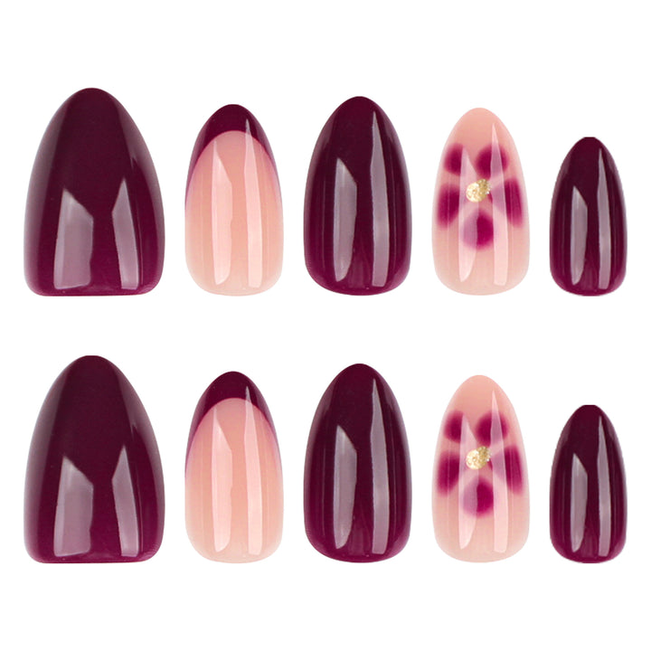 Glamorous nail art with floral accents Bowlift