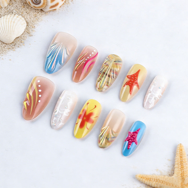 Decorative Press-On Nail Art Set Bowlift