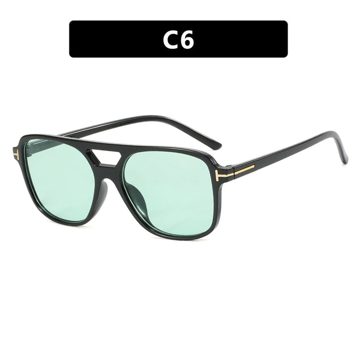 Women trendy square sunglasses with detailed frame Bowlift