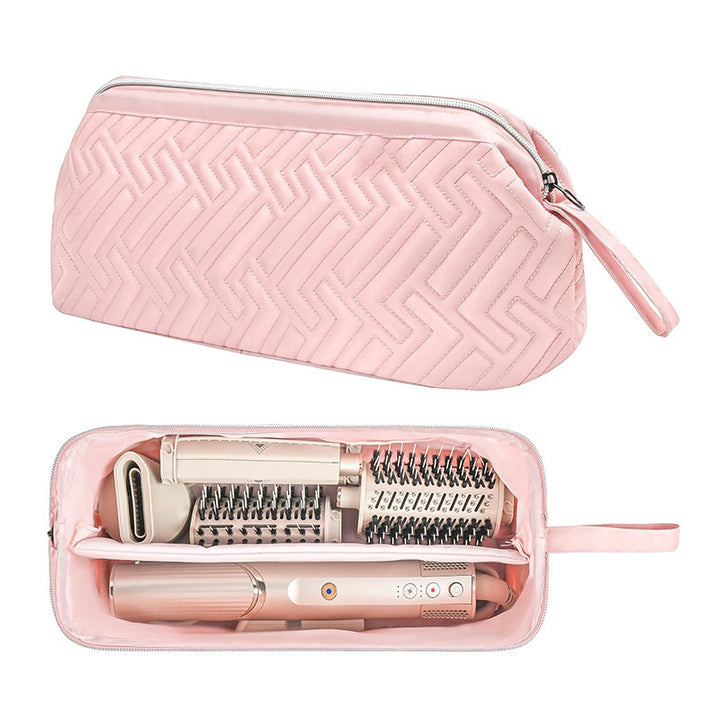 Cosmetic bag with multiple compartments and water-repellent inner lining Bowlift