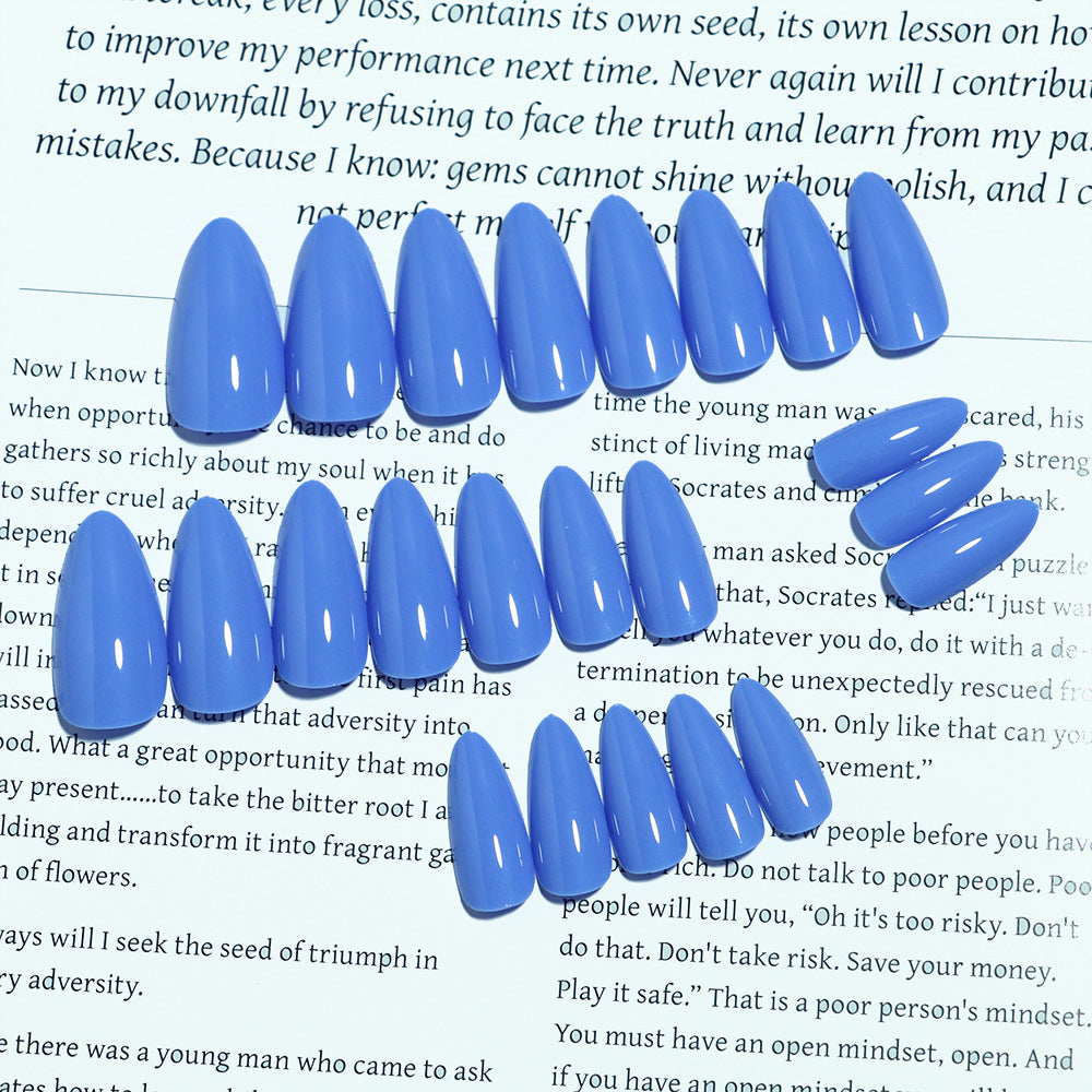 Premium Glossy Almond-Shaped Press-On Nails Bowlift
