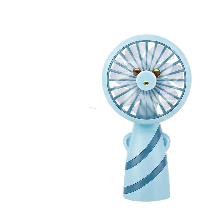 Women's Portable Mini Hand Fan in Cute Bear Design Bowlift