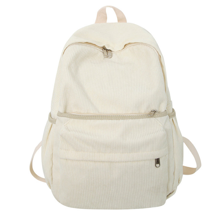 Cozy Corduroy School Backpack Bowlift