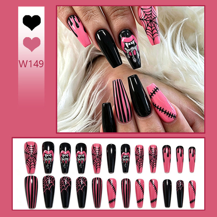 Creative nail art set with Halloween motifs and sparkling applications Bowlift