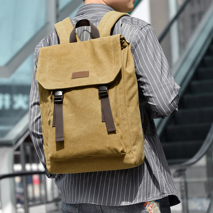 Vintage Canvas Travel Backpack Bowlift