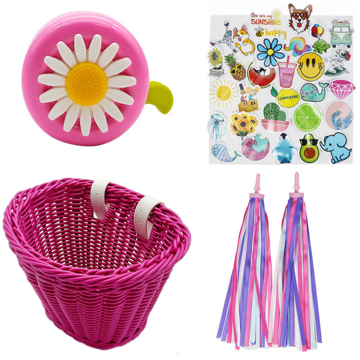 Playful basket with colorful appliqués Bowlift
