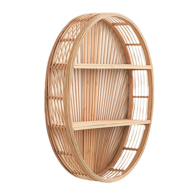 Wall shelf made of natural rattan Bowlift