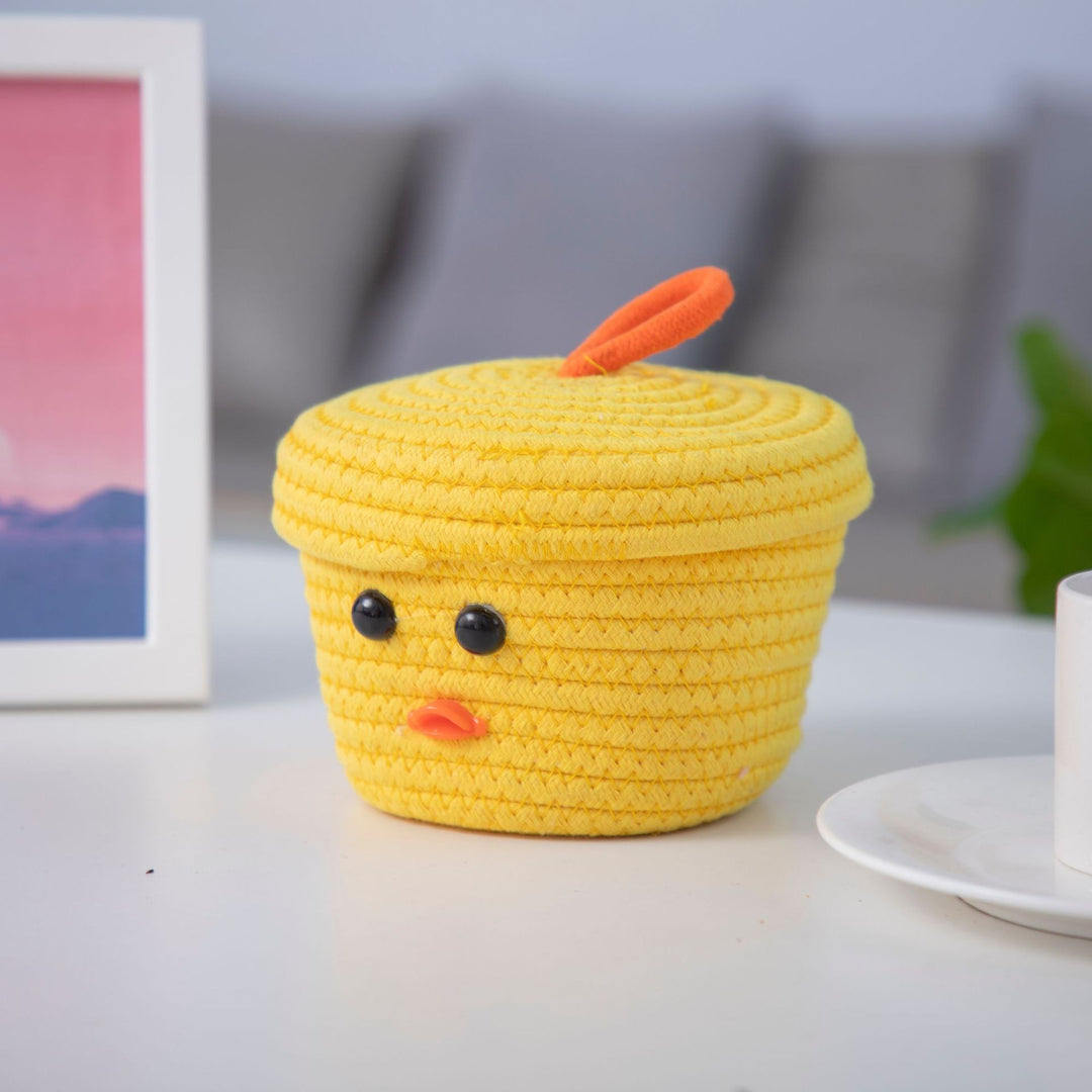 Decorative Cotton Storage Basket Bowlift