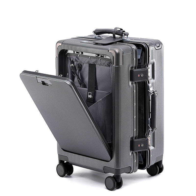 High-Tech Multi-Compartment Travel Suitcase