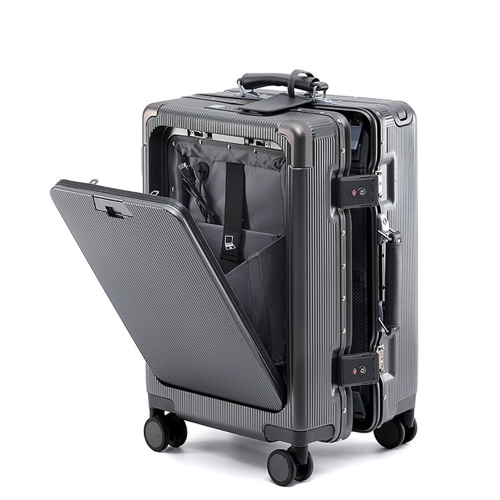 High-Tech Multi-Compartment Travel Suitcase