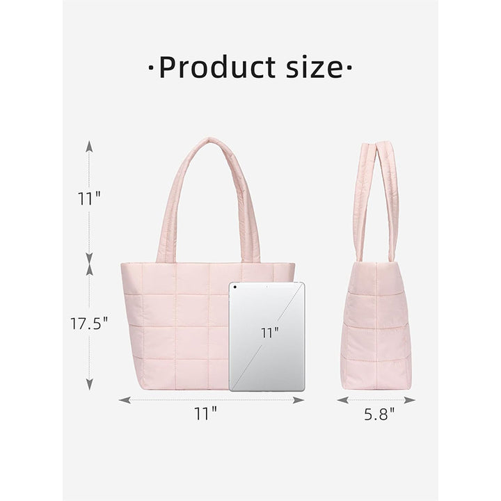 Padded tote bag with innovative quilting Bowlift