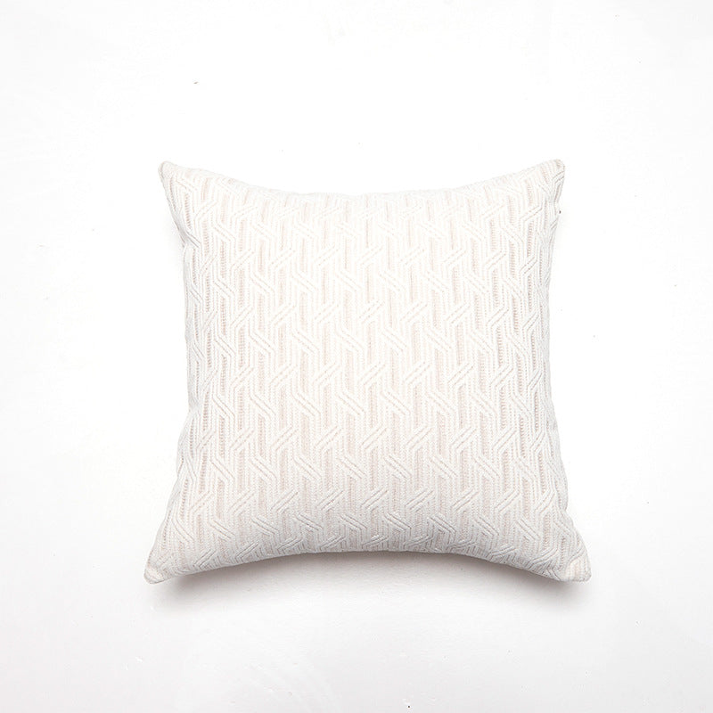 Textured Leaf Pattern Throw Pillow