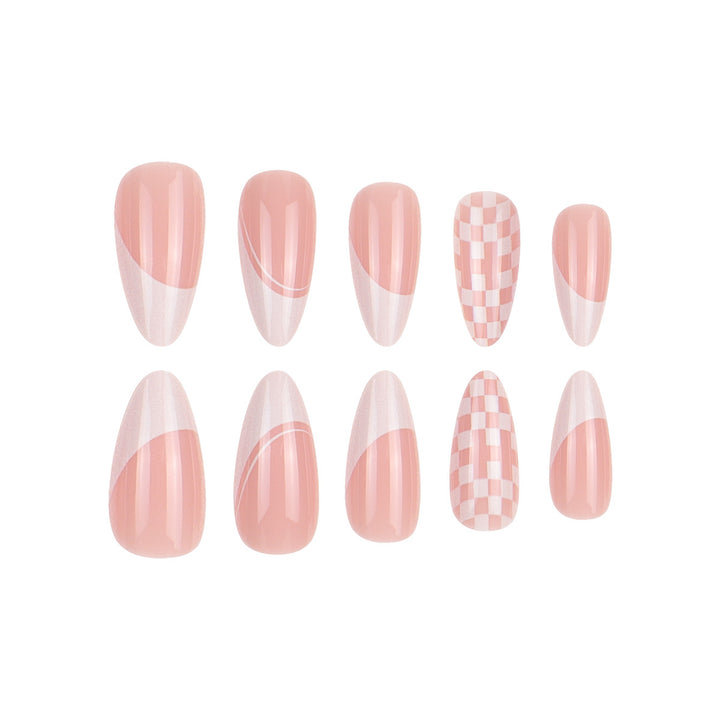 Elegant Stiletto Press-On Nail Extensions Bowlift
