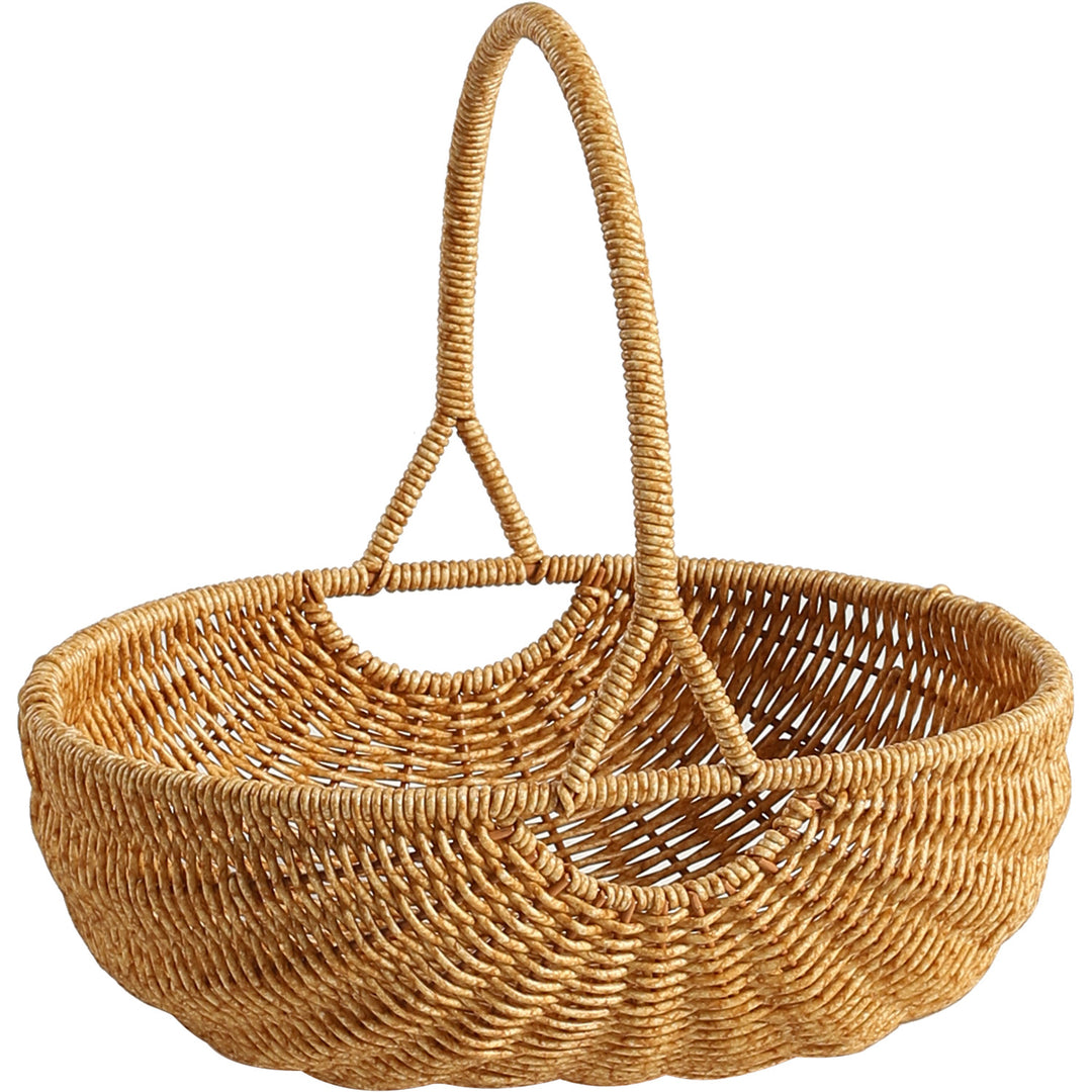 Handwoven Decorative Carrying Basket Bowlift