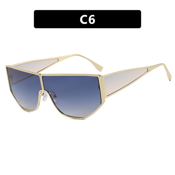 Women's trendy oversized sunglasses with distinctive geometric design Bowlift