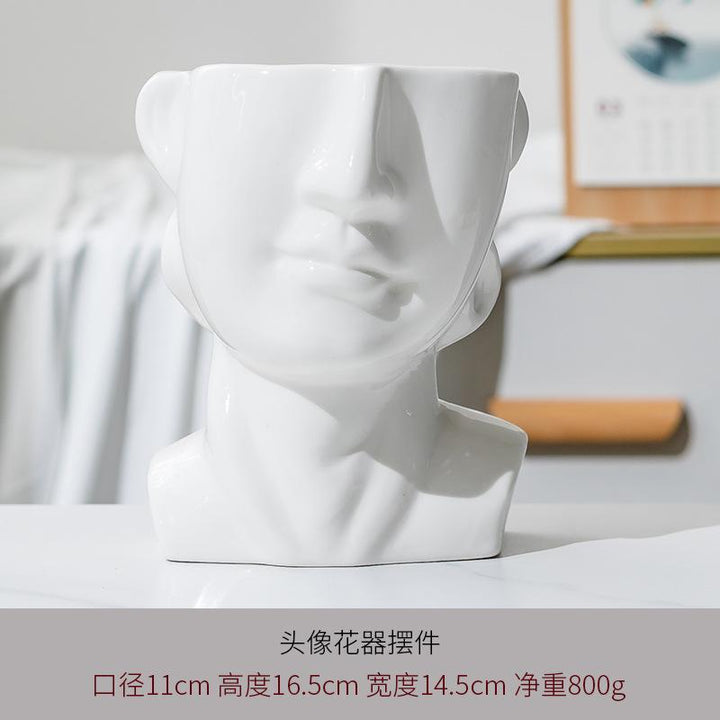 Artistic Face-Shaped Planter