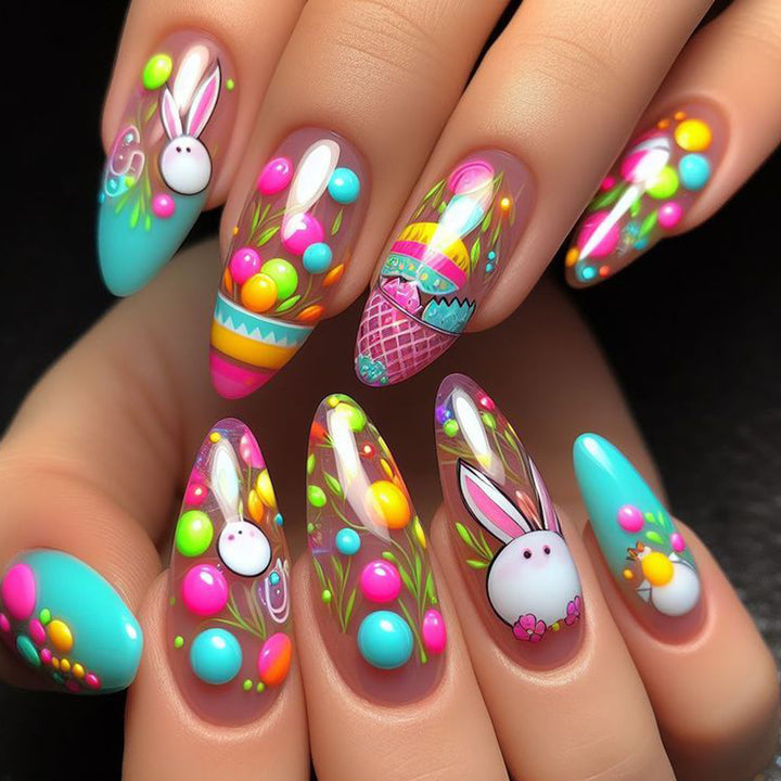 Playful Easter-Themed Nail Art Extensions Bowlift
