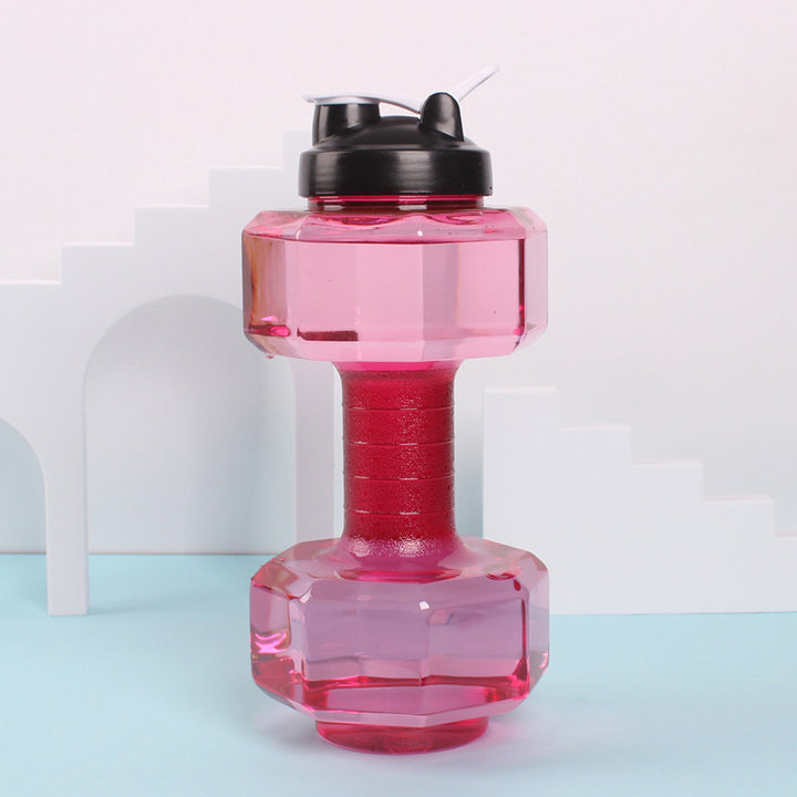 Unisex Fitness Water Bottle in Original Dumbbell Shape Bowlift