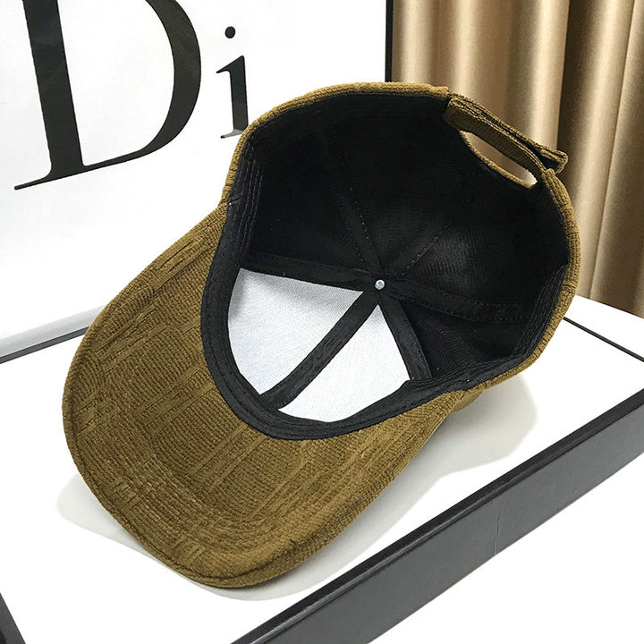 Women's Textured Fabric Baseball Cap Bowlift