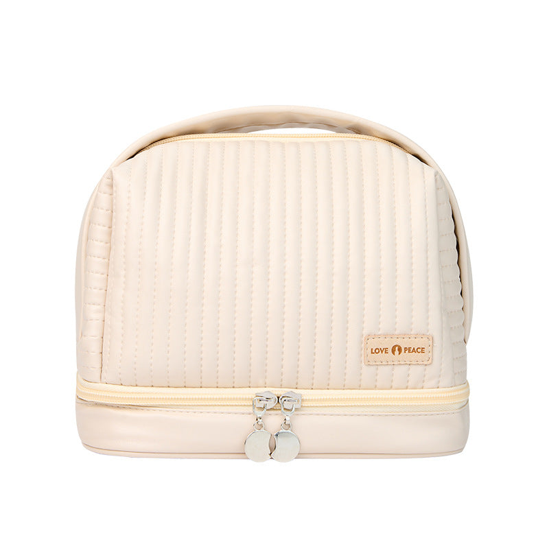Elegant Quilted Makeup Case Bowlift