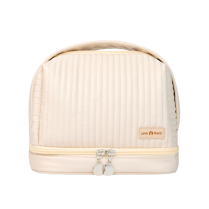Elegant Quilted Makeup Case Bowlift