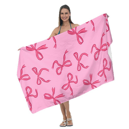 Beach towel with tropical leaf design Bowlift