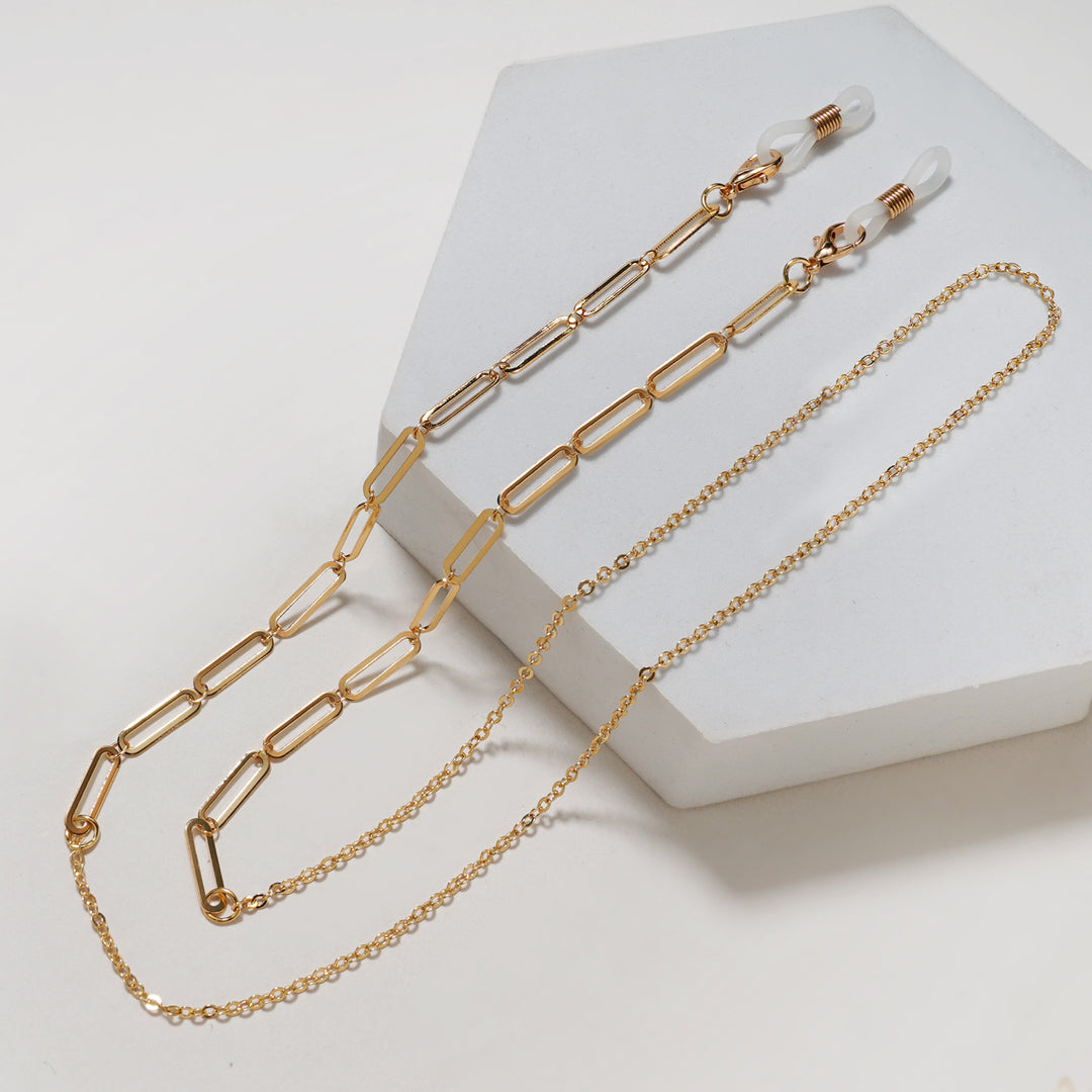 Trendy Geometric Eyewear Chain Bowlift