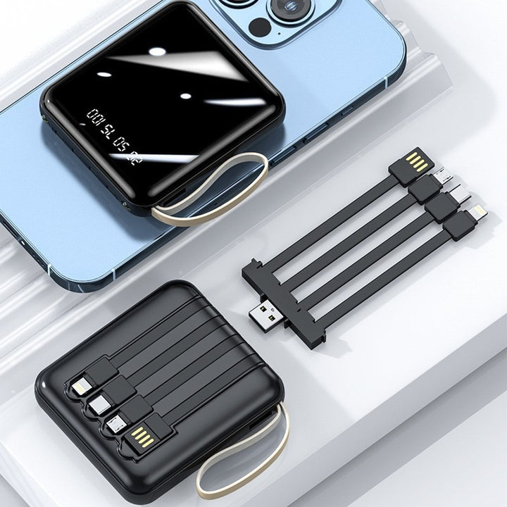 Compact power bank with integrated multi-port and digital display Bowlift