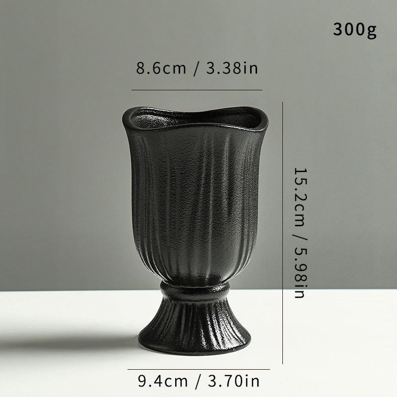 Elegant Textured Ceramic Flower Vase