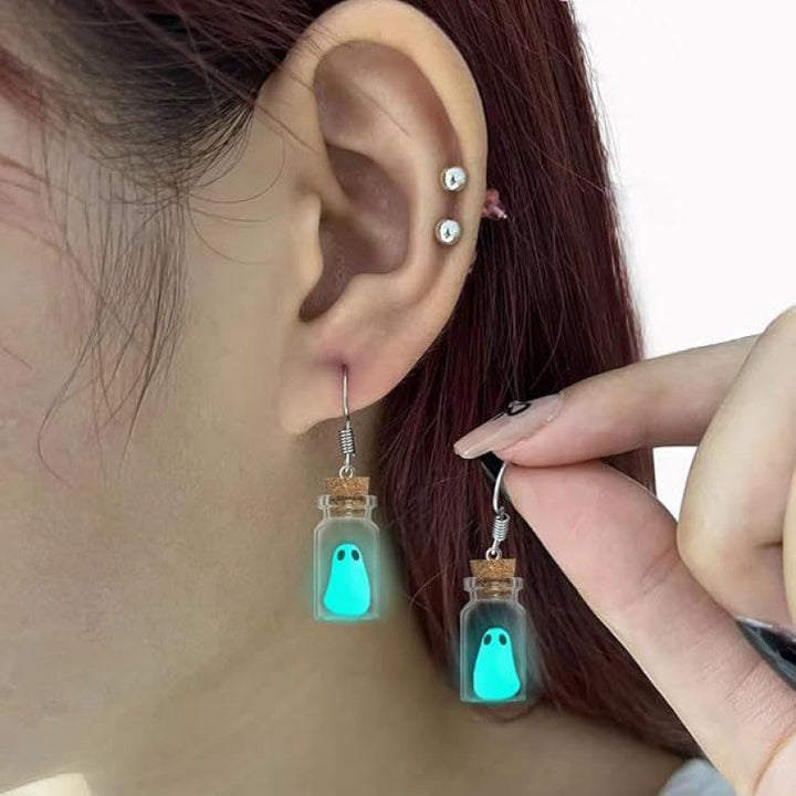Ghost-In-A-Jar Dangle Earrings Bowlift