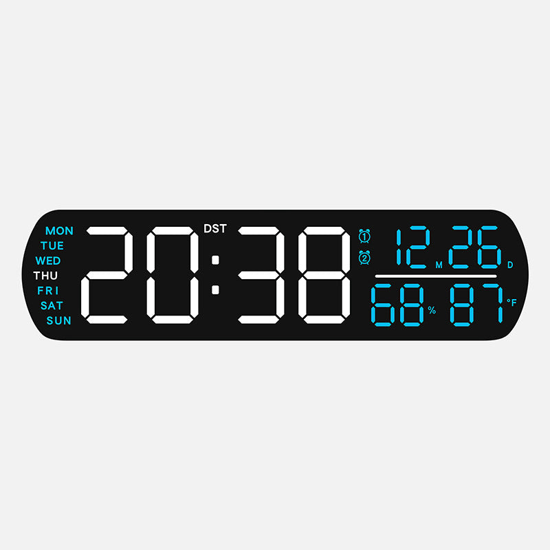 Digital wall clock with temperature and hygrometer display Bowlift