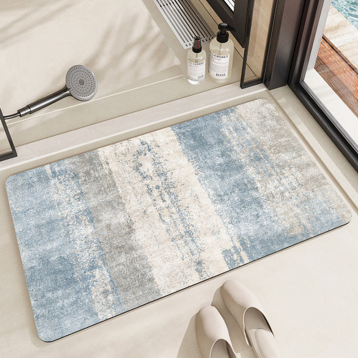 Modern Abstract Leaf Design Area Rug Bowlift