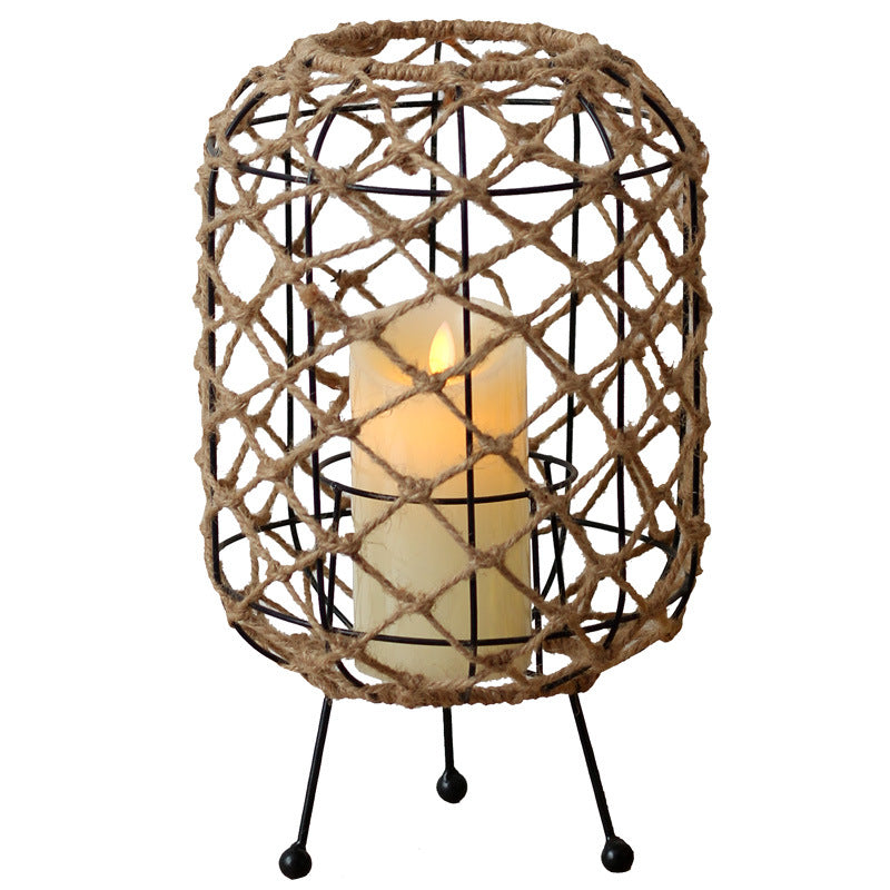 Decorative basket with natural fiber design Bowlift