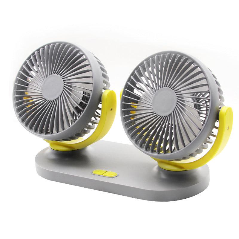 Double fan with swivel head and energy-saving features Bowlift