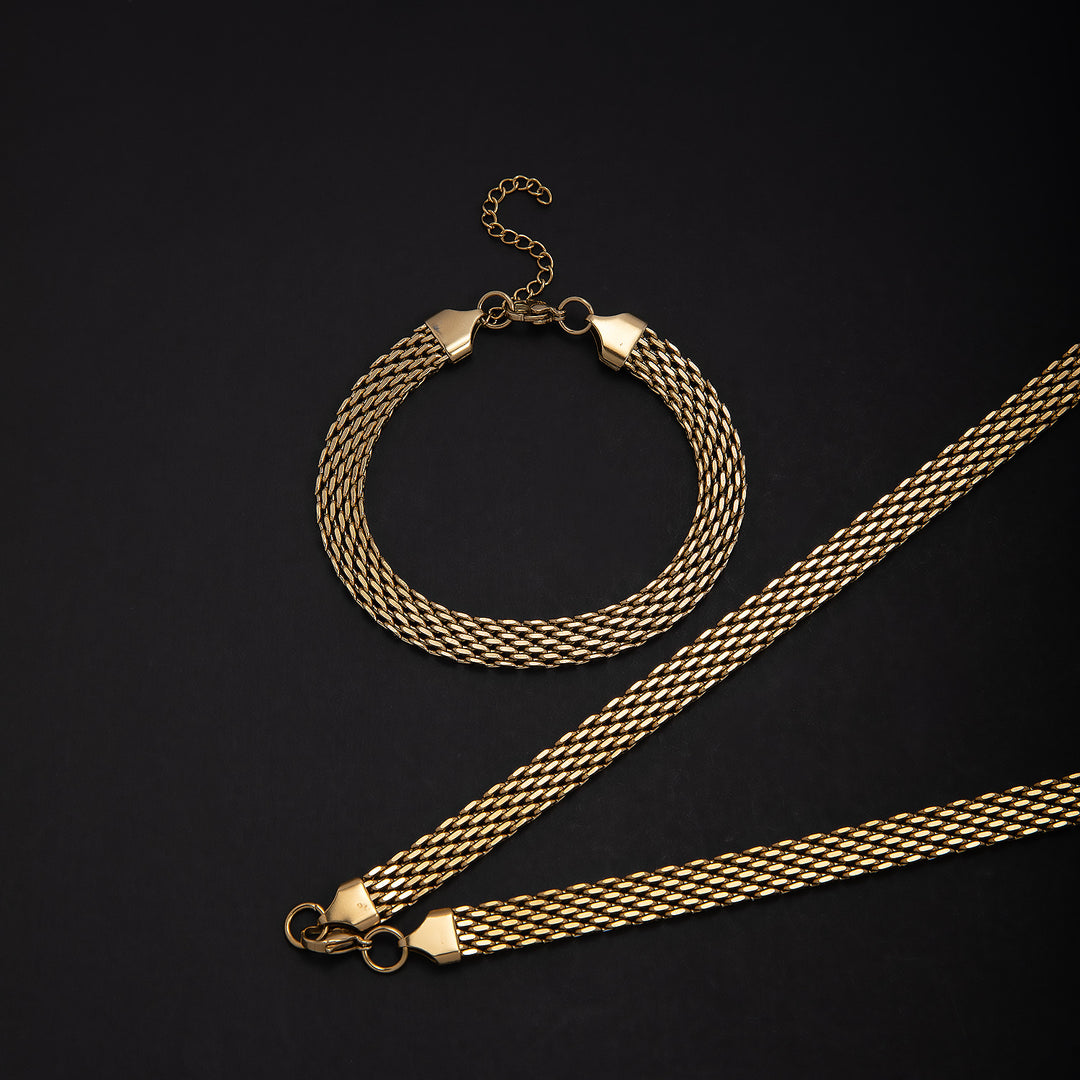 Elegant Textured Statement Jewelry Set Bowlift