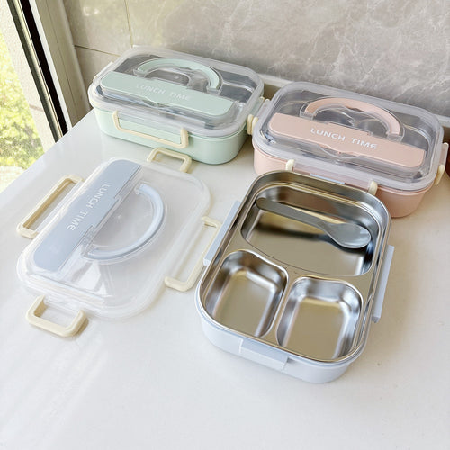 Multi-Compartment Microwave-Safe Lunch Box