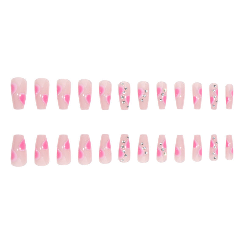 Elegant Stiletto Press-On Nails with Gem Accents Bowlift