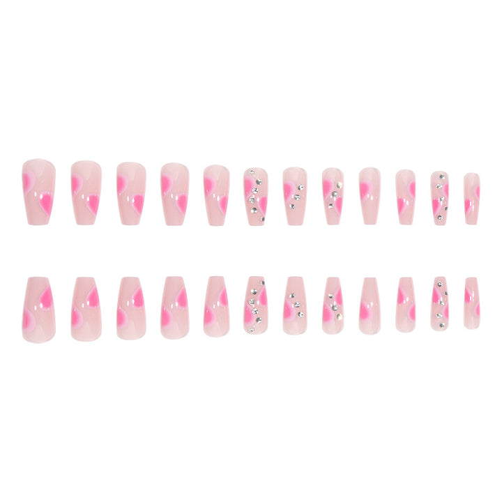 Elegant Stiletto Press-On Nails with Gem Accents Bowlift