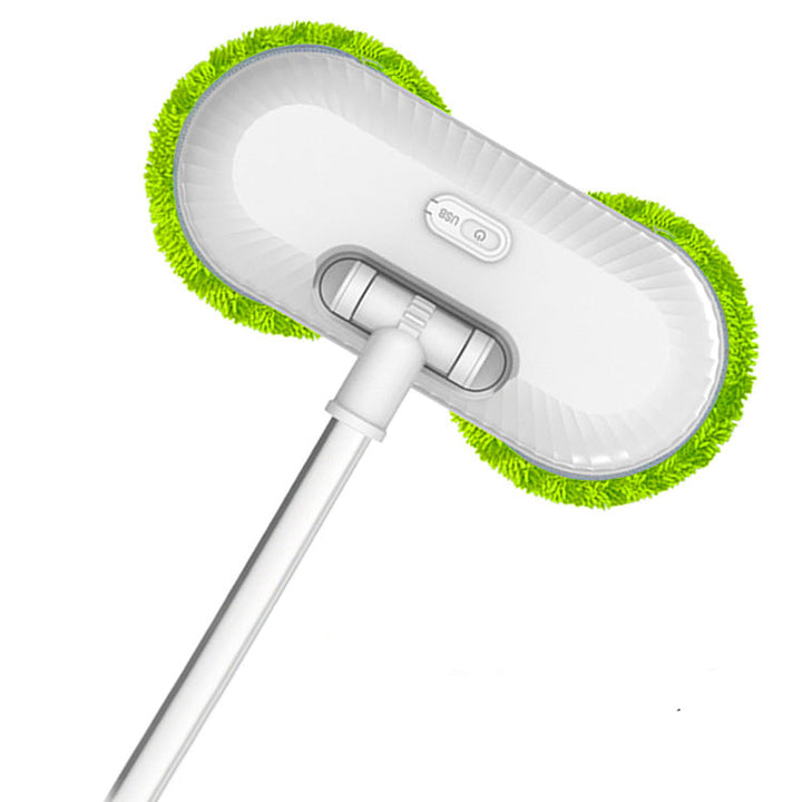 electric dual-head window and floor scrubber with USB rechargeable telescopic pole Bowlift