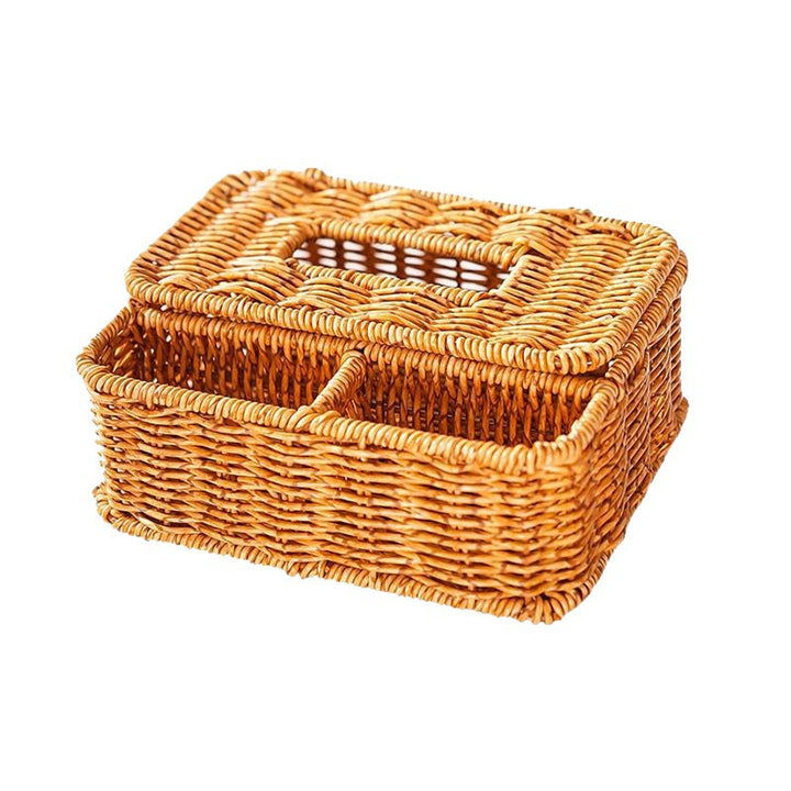 Women Handwoven Storage Box with Lid Bowlift