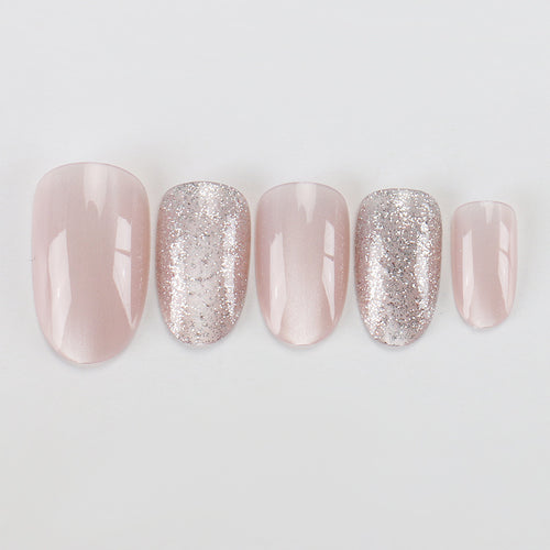 Elegant Sparkling Press-On Nails Bowlift