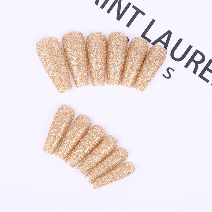 High-quality artificial nails with glitter effects Bowlift