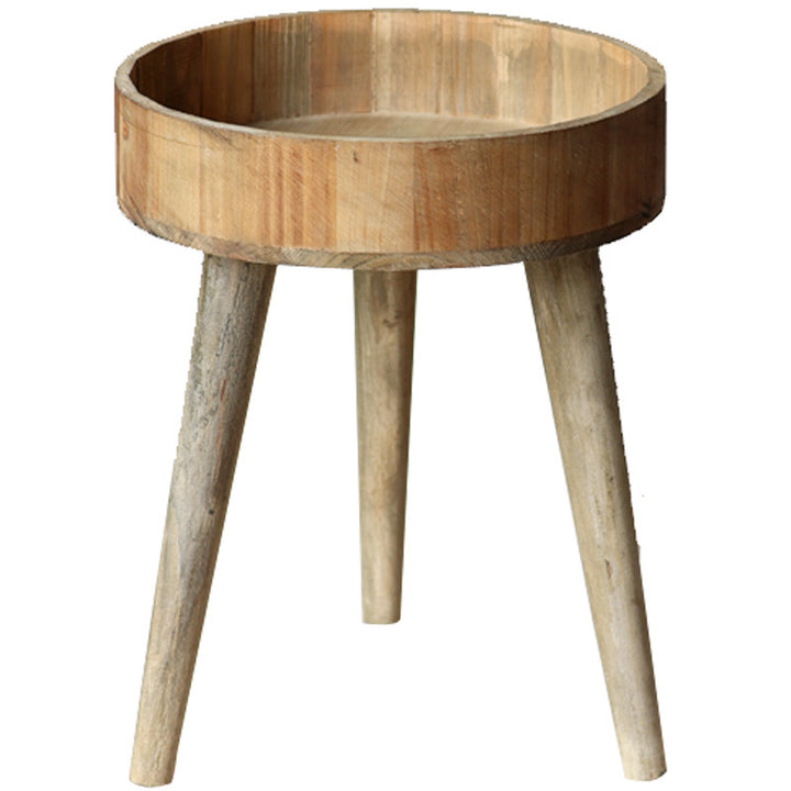Modern side table made of wood Bowlift